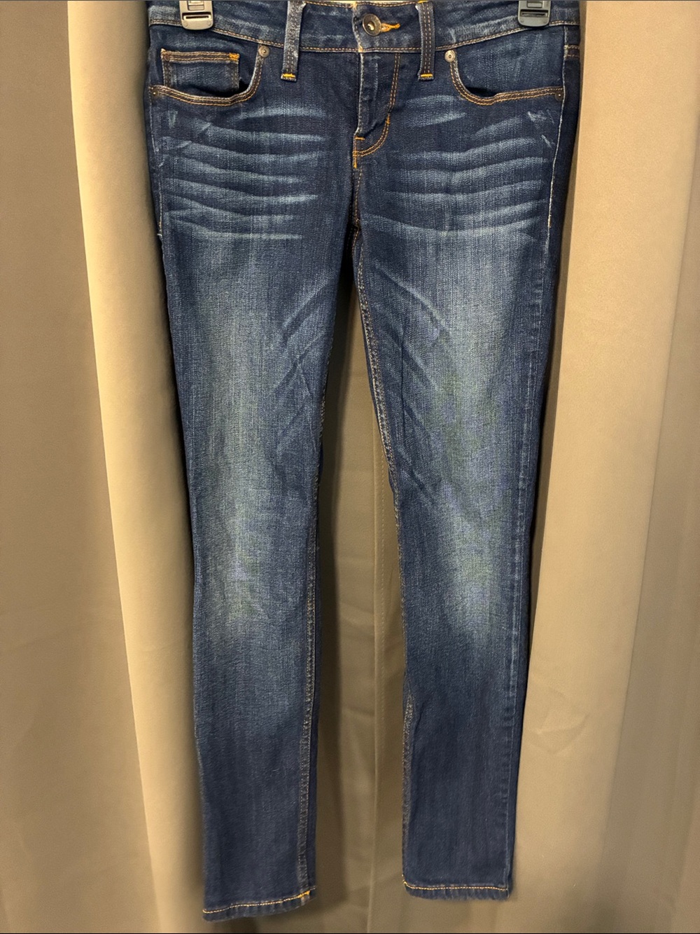 Guess Women's Dark Blue Skinny Low Rise Jeans